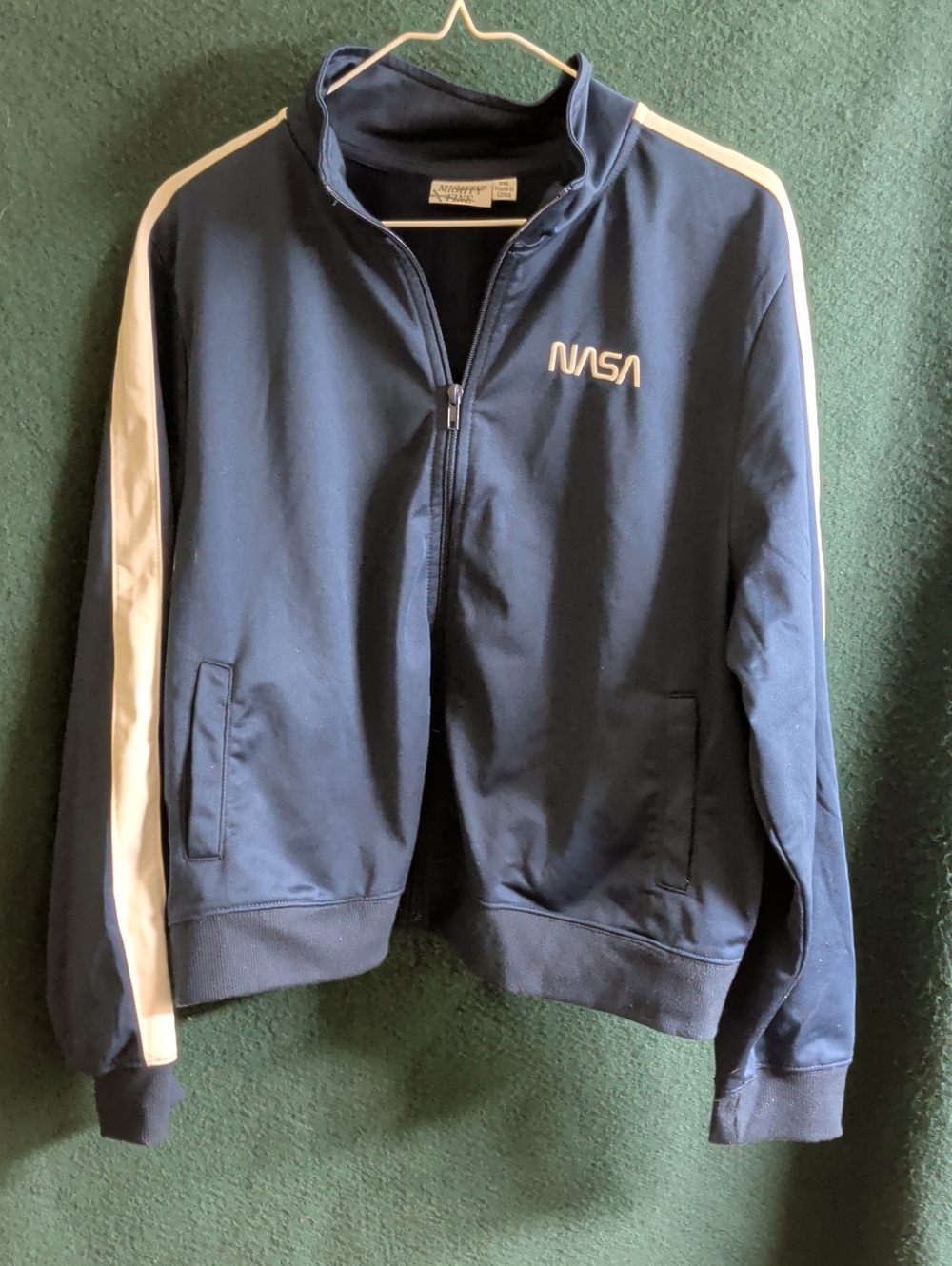 Mighty Fine Navy Jacket with White Accent